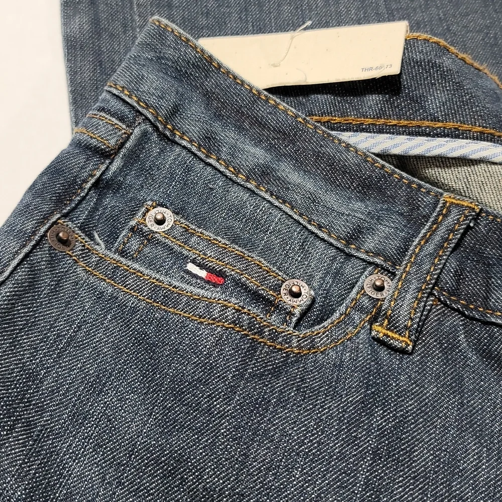 Vintage Rare Tommy Jeans Casual Retro Y2K Streetwear Low Rise Boot Cut Denim 4R - Picture 7 of 12